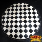 HR141-F HILASON HOME DECOR COWHIIDE HAIR ON LEATHER PATCHWORK ROUND RUGS CARPET