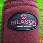 LARGE HILASON GLITTER GREEN HORSE REAR LEG PROTECTION ULTIMATE SPORTS BOOT PAIR