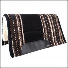 34X36 CLASSIC EQUINE SENSORFLEX NEW ZEALAND WOOL FLEECE HORSE SADDLE PAD BLACK
