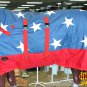 66" HILASON 1200D RIPSTOP WATERPROOF POLY HORSE WINTER SHEET BELLY WRAP US FLAG