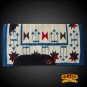 FE343-F HILASON WESTERN NEW ZEALAND WOOL SADDLE BLANKET WHITE SKY BLUE