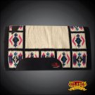 FE339-F HILASON WESTERN NEW ZEALAND WOOL SADDLE BLANKET OFF WHITE PINK