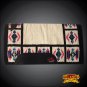 FE339-F HILASON WESTERN NEW ZEALAND WOOL SADDLE BLANKET OFF WHITE PINK