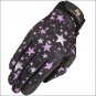 08 SIZE HERITAGE PERFORMANCE HORSE RIDING GLOVE LYCRA LEATHER STARS