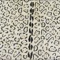 HS587 LEOPARD STENCIL BRAZILIAN HAIR ON COWHIDE LEATHER RUG 49 SQFT