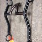 HILASON BLACK STEEL TRAINING BIT CATHEDRAL MOUTH WESTERN TACK