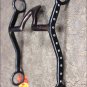 HILASON BLACK STEEL TRAINING BIT CATHEDRAL MOUTH WESTERN TACK