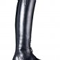 NEW DEVONAIRE LADIES CAMDEN ZIP BACK LEATHER FIELD BOOT SHOES EQUESTRIAN - BLACK