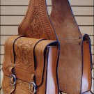 BH100F- HILASON WESTERN LEATHER COWBOY TRAIL RIDE HORSE SADDLE BAG
