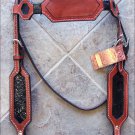 HILASON WESTERN HORSE LEATHER BRIDLE HEADSTALL MAHOGANY RAWHIDE
