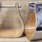EXTRA WIDE WOODEN BELL HORSE SADDLE STIRRUP STAINLESS STEEL METAL WRAP