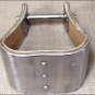 EXTRA WIDE WOODEN BELL HORSE SADDLE STIRRUP STAINLESS STEEL METAL WRAP