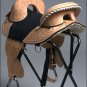 HILASON CLASSIC SERIES TREELESS WESTERN TRAIL BARREL RACING LEATHER SADDLE 17"