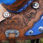 TT301DB-F HILASON FLEX-TREE BARREL RACING TRAIL RIDING WESTERN SADDLE 15"