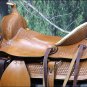 WESTERN LEATHER YOUTH CHILD BARREL RACING TRAIL SADDLE W/ BRIDLE COLLAR SET 13"