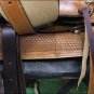 WESTERN LEATHER YOUTH CHILD BARREL RACING TRAIL SADDLE W/ BRIDLE COLLAR SET 13"