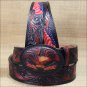 36" SILVER CREEK AMERICAN HERITAGE EAGLE CRAFT BLACK LEATHER MEN BELT 1-1/2" Wd