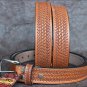 48"  F100 HILASON HANDMADE HEAVY DUTY WESTERN LEATHER MEN'S GUN HOLSTER BELT TAN