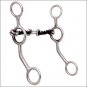 HILASON STAINLESS STEEL HORSE CURB BIT SWEET IRON 5" SNAFFLE MOUTH