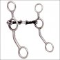 HILASON STAINLESS STEEL HORSE CURB BIT SWEET IRON 5" SNAFFLE MOUTH