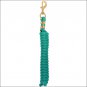 5/8" X 8' WEAVER POLYPROPYLENE SOFT LEAD ROPE W/ SOLID BRASS 225 SNAP GREEN