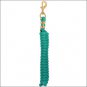 5/8" X 8' WEAVER POLYPROPYLENE SOFT LEAD ROPE W/ SOLID BRASS 225 SNAP GREEN