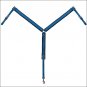 HILASON WESTERN TACK HORSE BLUE NYLON BREAST COLLAR W/ SNAP