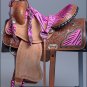 OS100-F WESTERN BARREL RACING TRAIL SADDLE 14" WITH HEADSTALL & BREAST COLLAR