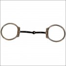 PARTRADE STAINLESS STEEL LARGE WESTERN DEE RING SNAFFLE HORSE BIT