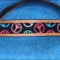 HILASON WESTERN LEATHER HORSE HEADSTALL BREAST COLLAR TAN W/ PEACE SIGN INLAY