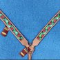 HILASON WESTERN LEATHER HORSE HEADSTALL BREAST COLLAR TAN W/ LADY BIRD INLAY
