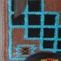 MADE IN USA FE240 HILASON WESTERN WOOL FELT SADDLE BLANKET PAD BROWN TURQUOISE