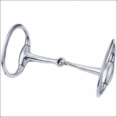 WEAVER LEATHER DRAFT HORSE BIT 6 INCH EGGBUTT SNAFFLE MOUTH