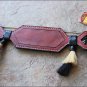 HILASON WESTERN HORSE LEATHER BRIDLE HEADSTALL BREAST COLLAR MAHOGANY RAWHIDE