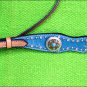 HILASON WESTERN LEATHER HORSE HEADSTALL BRIDLE OSTRICH TURQUOISE CONCHO