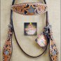 HILASON WESTERN LEATHER BRIDLE HEADSTALL BLACK HAND CARVED STAR