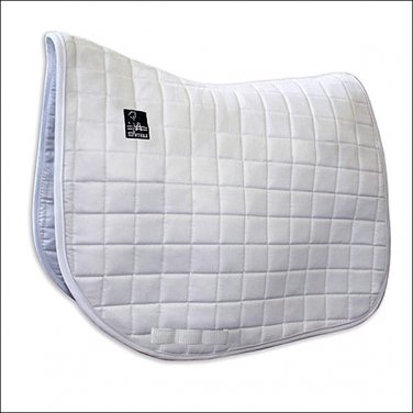 WHITE PROFESSIONAL CHOICE STEFFEN PETERS DRESSAGE SHOW SADDLE COTTON PAD HORSE