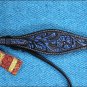 HILASON WESTERN LEATHER HORSE BRIDLE HEADSTALL BLACK W/ TURQUOISE INLAY