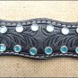 HILASON WESTERN LEATHER HORSE BRIDLE HEADSTALL BREAST COLLAR BLACK W/ CRYSTALS