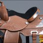 TO100A- HILASON TREELESS WESTERN TRAIL BARREL RACING SADDLE 16 TAN