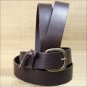 40" JUSTIN BROWN LEATHER WORK BASIC MEN BELT MADE IN THE USA 1-1/2" Wide