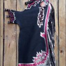 F-CH208 BULL RIDING SOFT SMOOTH LEATHER RODEO WESTERN CHAPS