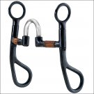 HILASON BLACK STEEL COLT COPPER WIRE WRAP CORRECTION MOUTH HORSE BIT