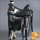 WD094BK-F HILASON BIG KING WESTERN WADE RANCH ROPING COWBOY TRAIL SADDLE 15"