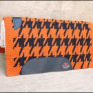 FEP247 MADE IN USA HILASON WESTERN WOOL FELT SADDLE BLANKET PAD ORANGE BLACK