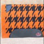 FEP247 MADE IN USA HILASON WESTERN WOOL FELT SADDLE BLANKET PAD ORANGE BLACK