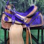 OS103-F WESTERN BARREL RACING TRAIL SADDLE 15" WITH HEADSTALL & BREAST COLLAR