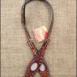 S84 HILASON WESTERN LEATHER HORSE BRIDLE HEADSTALL MAHOGANY W/ RHINESTONES INLAY