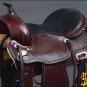 DF203 HILASON WIDE GULLET DRAFT WESTERN TRAIL ENDURANCE HORSE SADDLE 16" 17"