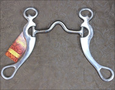 AH120 HILASON ALUMINIUM HORSE TRAINING BIT SWEET IRON LOW PORT MOUTH